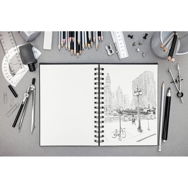 Clairefontaine Goldline 134244C Sketchbook / Drawing Book Glued with Thread