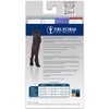 Truform Compression 20-30 mmHg Thigh High Open Toe Stockings Black,