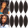 kossys 8 Paquetes De Extensiones De Cabello Afro Trenzado Elástico