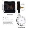 DEEWISH Set of 4 Walnut Wood Clock Hands with 20mm