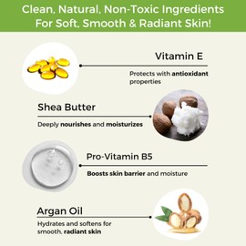 RaGaNaturals Natural Unscented Body Lotion for Dry, Sensitive Skin with Shea Butter, Avocado Oil & Vitamin E - Moisturizing, Fragrance Free Hand Lotion With Organic Essence -For Women, Men, Kids-16 Oz