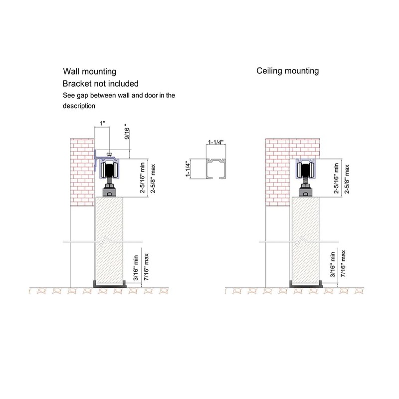 SLID'UP 170 Extension Set 1 Door 120 kg Sliding Door