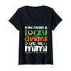 Womens Magnet Shamrocks Patrick Day My Lucky Charms Call Me
