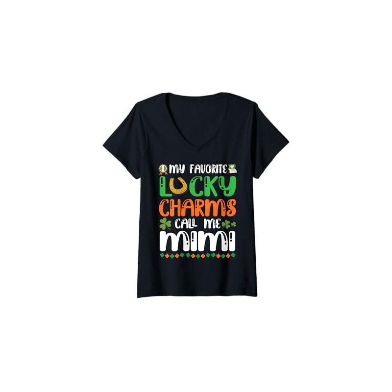 Womens Magnet Shamrocks Patrick Day My Lucky Charms Call Me