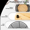 UKQRRTC 2Pcs Hollow out Iron Utensil Caddy, 2 Sizes, Open