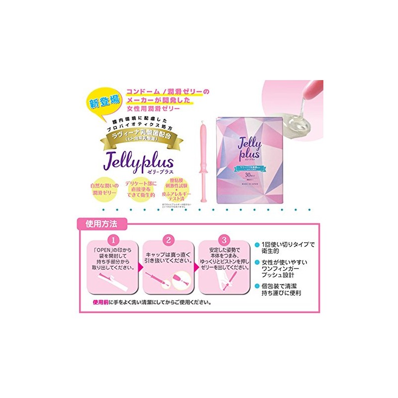JELLY PLUS Women's Lubricating Jelly 30 Pack