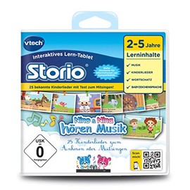VTech 80-233304 - Lernspiel Nino und Nina hören Musik (Storio 2, Storio 3S)