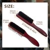 Pack of 2 Beard Brushes for Men, Sleek Bun Brush,