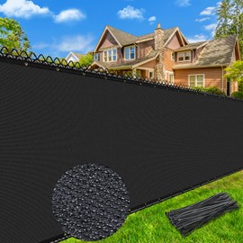 Keten 6X50FT Privacy Screen Fence, 170 GSM Heavy Duty Fencing Shade Cover with Brass Grommets, 90% Blockage Fence for Garden Yard Backyard