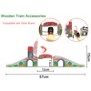 Wooden Train Track Accessories Wood Train Lifting Bridge for Railroad