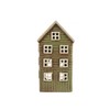 IB Laursen House f/tea light Thorshavn red door on side