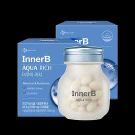 CJ Wellcare Innerb Aqua Rich Edible Hyaluronic Acid 56 tablets (2) / CJ웰케어이너비 아쿠아리치 먹는 히알루론산 56정 2개