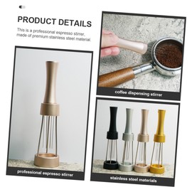 MAGICLULU Stainless Powder Stirrer Espresso Distribution Tool for Even Mixing and Homes Ergonomic Design for Comfort and Use