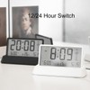 Lancoon LCD Digital Alarm Clock with 3 Alarms Transparent Temperature