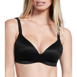 Victoria's Secret Infinity Flex Full Coverage Bra, Wireless Bra, Seamless Bra, Everyday Bras, T Shirt Bra, Comfortable Bra, Bra No Underwire, Supportive Bra, Under Outfit Bras for Women, Black (32DD)