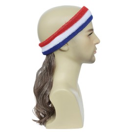 Cariniss Mullet Wig for Men,Mullet Headband Wig, One Size Fits All (Light Brown)