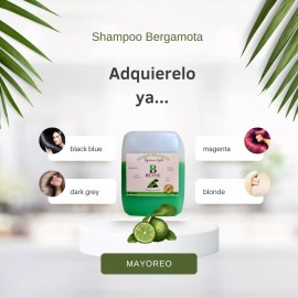 Benne Naturals Shampoo Bergamota P/ Crecimiento Capilar Halopecia 4 Mayoreo