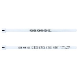 2 Pack Ring Measuring Belt, Ring Measuring Belt for UK and American Size, Portable Measuring Device, Ring Sizer Measuring Device, Finger Ring Size Gauge, Wood