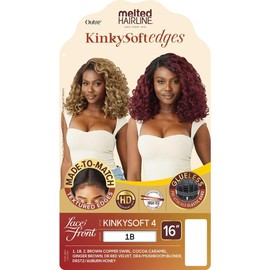 Outre Melted Hairline - Kinky Soft Edges - Kinky Soft 4 (DR RED VELVET)