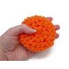 Orange Reusable Crochet Dish Scrubbies Set of 2, Zero Waste