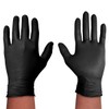 Spontex Black Protect 20 Disposable Nitrile Gloves, Particularly Tear-Resistant and