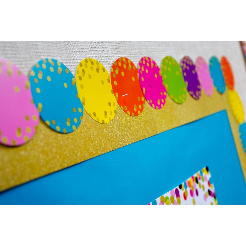 Confetti Circles Die-Cut Border Trim