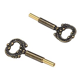 U/D Lamp Socket Metal Key Switch Handle Turn Knobs, Home Lamp Decorative Metal Key for Lamp Socket (Antique,Pack of 2)