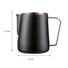 Milk Frothing Pitcher 20oz/600ml, Stainless Steel Espresso Steaming Pitcher Milk