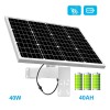 Solar Panel for Security Camera 12V 2.5A Output Rechargeable Lithium