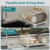 Buruis Dish Drying Rack for Kitchen Countertop, Large Capacity Gold