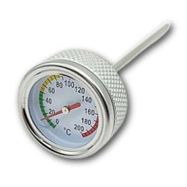 JYFACTORY Oil Thermometer Oil Filler Cap Hunter Cab CT125 Cross Cab CC110 Silver