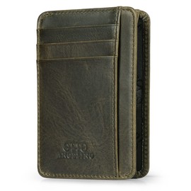 Otto Angelino Genuine Leather Wallet Cardholder Bank Cards, Money, Driver's License - Unisex