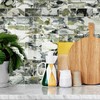 Vamos Tile 100-Piece Glossy Ice Green Peel and Stick Backsplash
