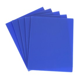 sourcing map Corrugated Plastic Sheets,4mm Blue Blank Yard Lawn Signs,11Inch x 8.5Inch Waterproof Sign Blank Board 5pcs