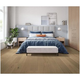 Mohawk Industries LFW11 Mohawk Elite 8" Wide Wire Brushed Engineered European White Oak Hardwood Flooring with 7-Ply Layers - Sold by Carton (27.41 SF/Carton) - Sailboat Oak