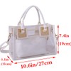 Rullar Women's 2 Pieces Small Clear Shoulder Bag Set Shoulder