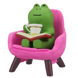 PAJH Miniature Frog Figurines Mini Frog Miniatures Cute Desk Decor for Office Frog Gifts