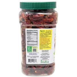 Rani Organic Chilli Whole (Lal Mirch Sabut) 7oz (200g) PET Jar ~ All Natural | Vegan | No Colors | Gluten Friendly | NON-GMO | Kosher | USDA Organic Certified