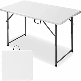 MaMaHome 4FT-White-S2 Folding Table