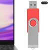 USB Flash Drive Candy Red Rotatable Portable Storage Memory Stick