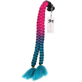 3T-SISTER Pigtails Accessory for Helmet Pigtails Ponytail Braids Hair for Motorcycle Bicycle Batting Skate Helmet or Other Helmets 2 Braids Together 24inch /Many Colors (Helmet not Included)