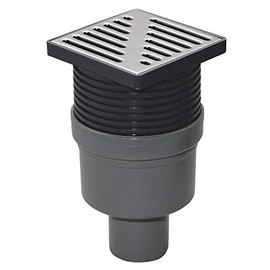 Regulated Height Bottom Outlet 100x100mm Floor Ground Waste Drain Gully Trap