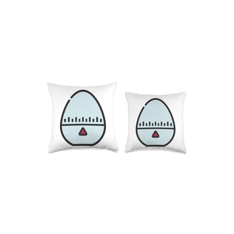 Egg Timer Eggtimer Kitchen Timer Cooking Baking Throw Pillow