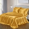 Ersmak 7 Pieces Satin Sheets Set Queen Size, Luxury Silky