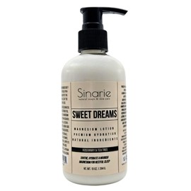Sinarie Sweet Dreams Magnesium Lotion - 10 oz | Hydrating & Soothing Body Lotion for All Skin Types | Natural Magnesium Enriched Moisturizer (10 oz., Rosemary + Tea Tree)