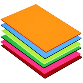 sourcing map 6 Pcs PMMA Acrylic Sheets Colored Transparent 7 x 5Inch 6 Colors Acrylic Sheets for DIY Projects, Art, Crafting, Laser Cutting & Engraving