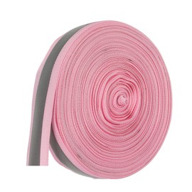 PATIKIL Reflective Tape Strip, 20mm x 22yards High Visibility Reflective Tape Sew-on DIY Warning Safety Fabric Webbing for Clothing Raincoats, Pink