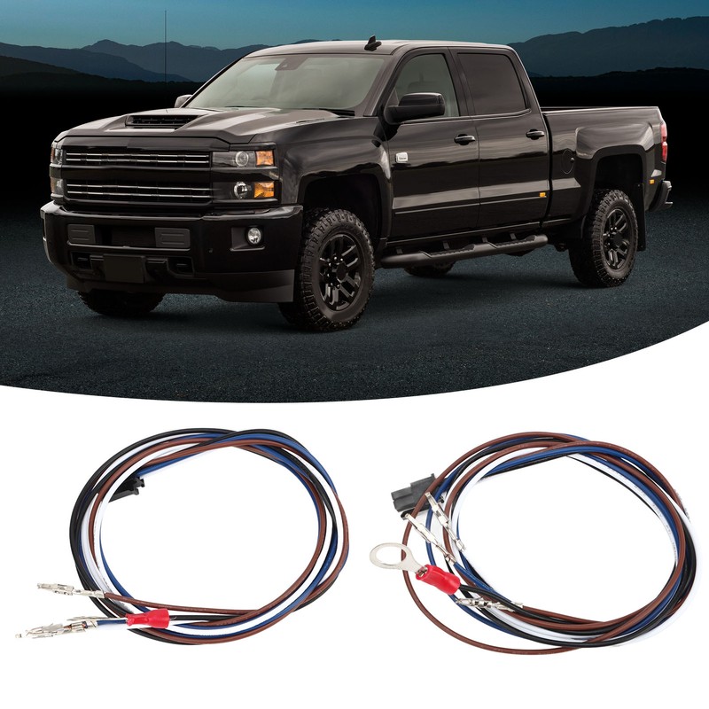 2 Pcs Driver Passenger Side Tow Mirrors Wiring Harness Running