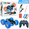 KKONES Remote Control Car, 2.4GHz Double Sided 360° Flips Rotating