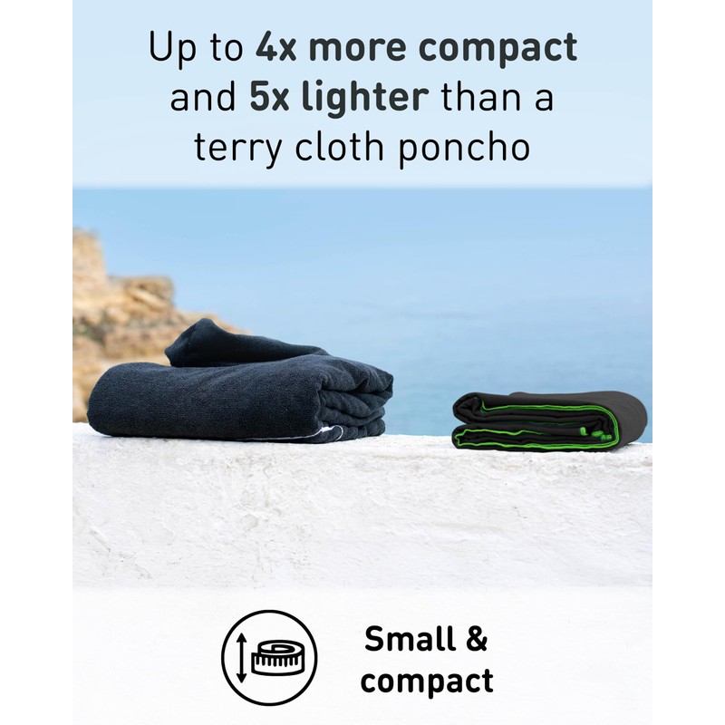 Fit-Flip Changing Robe - Microfibre Swim and Surf Poncho